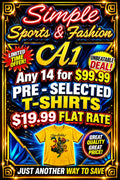 * A1 Bundle Deal – 14 Graphic T-Shirts for Only $99.99.       Sku: A-1