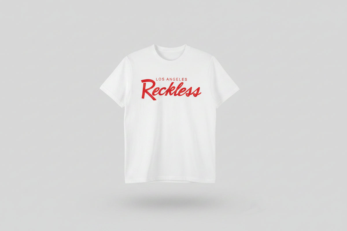 SKU: 94-INH
Los Angeles Reckless Graphic T-Shirt – White