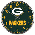 Green Bay Packers Chrome Clock      sku: 2790723-wc