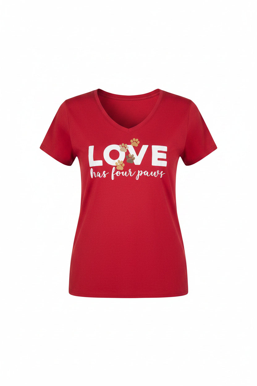 Love Has Four Paws Women's V-Neck T-Shirt
SKU: 53-INH