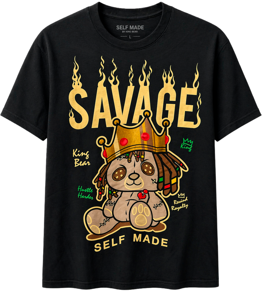 Savage Self Made King Bear Graphic T-Shirt
SKU: 38-INH