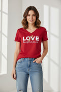 Love Has Four Paws Women's V-Neck T-Shirt
SKU: 53-INH