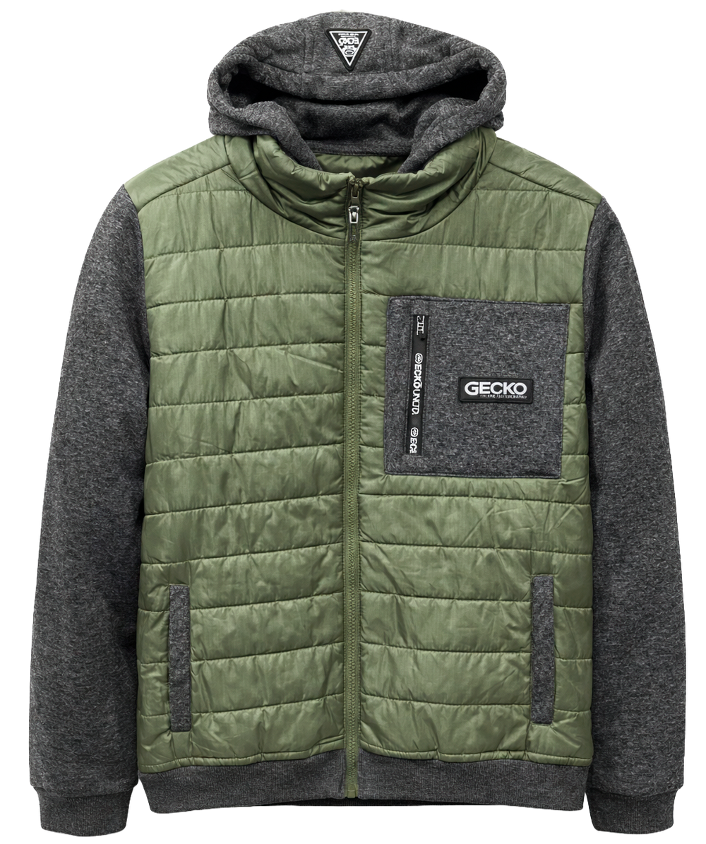 Gecko Performance Quilted Hybrid Hooded Jacket
SKU: EO34O584-SD