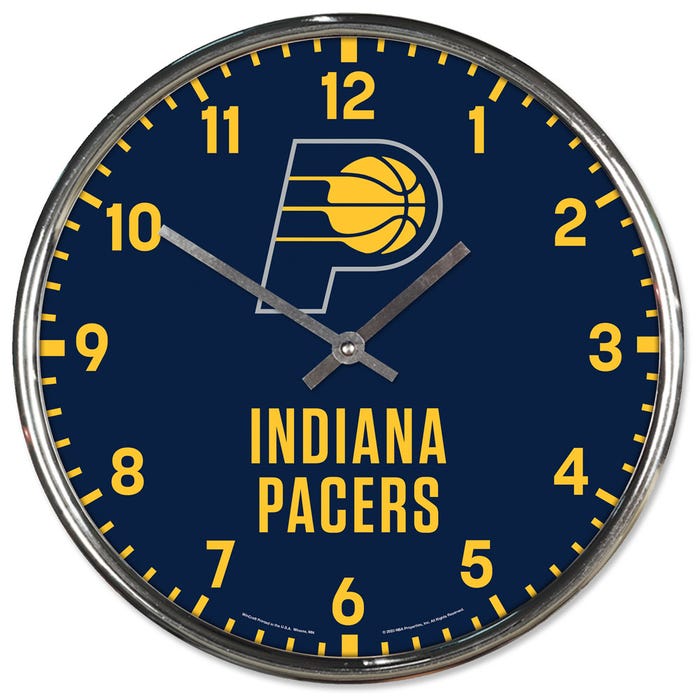 Indiana Pacer Chrome Clock     Sku: 2779523-win