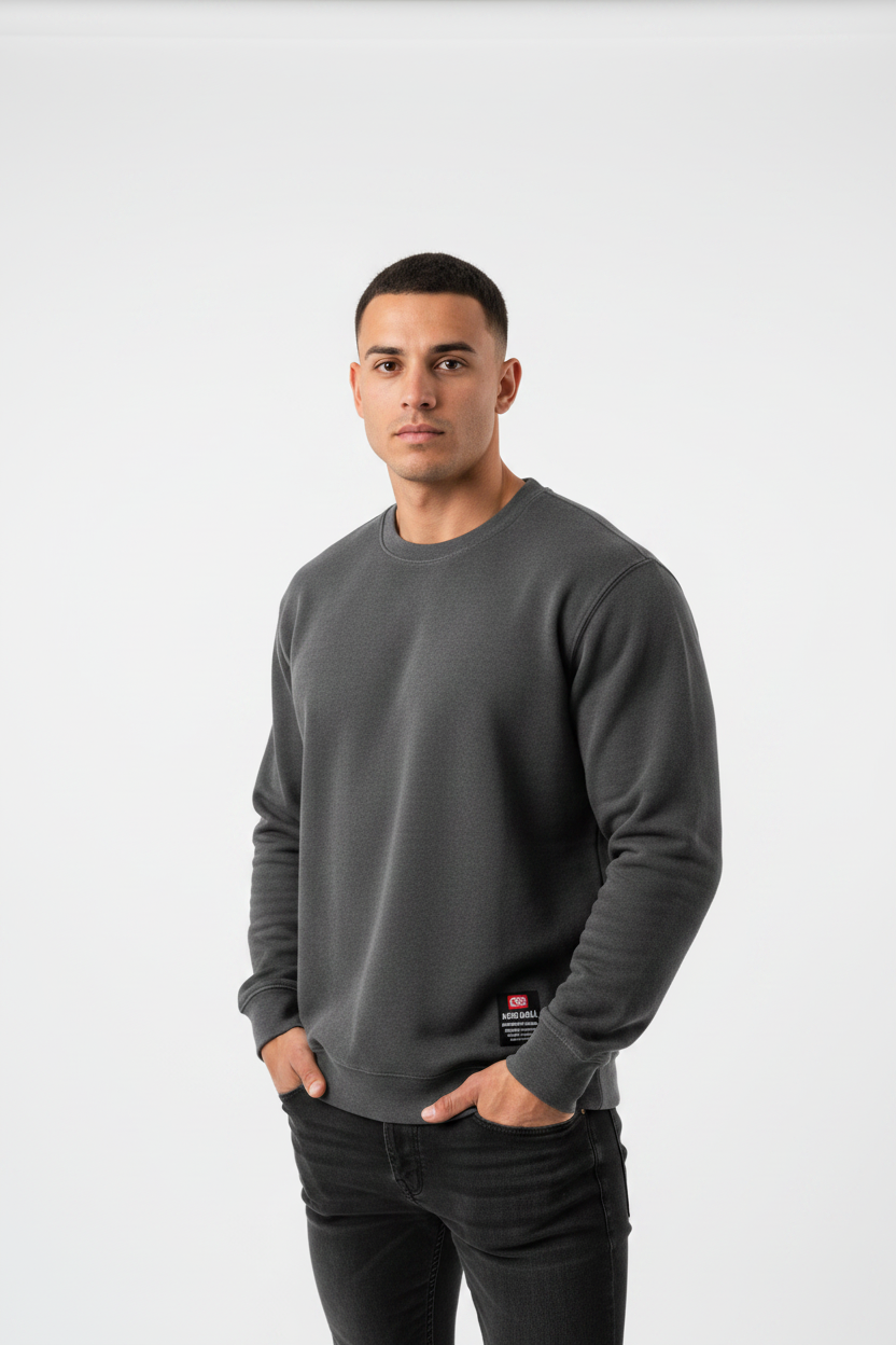 Ecko Unltd L/S Thermal Shirt  Char Heather.                Sku: EO34L366.  Size: M-3Xl