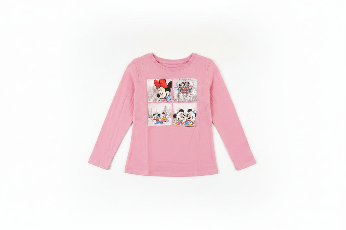 SKU: 95-INH
Disney Minnie Mouse Girls Long Sleeve Graphic T-Shirt – Pink