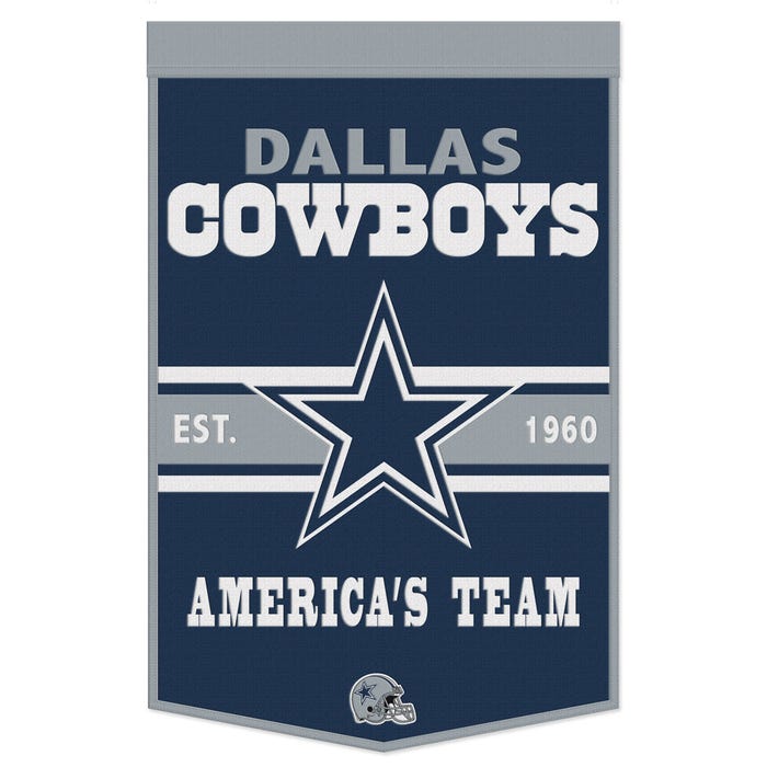 Dallas Cowboys Slogan Wool Banner 24"x38" sku: 47153322-wc