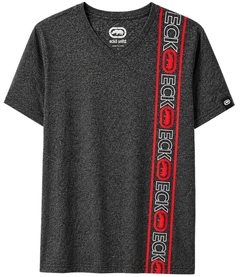Ecko Unltd. Vertical Logo V-Neck T-Shirt